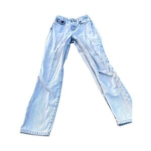 Zara Light Wash, High Rise, Straight Leg Jeans - Size 4